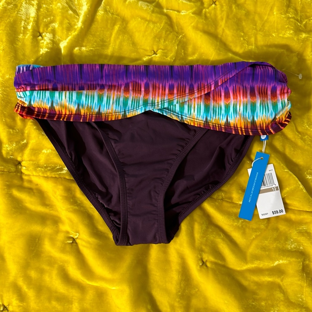 Bleu Rod Beattie swim bottoms 12 Bikini NWT
